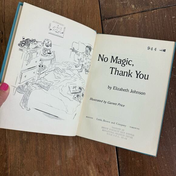 VINTAGE 1964 No Magic, Thank You by Elizabeth Johnson Hardcover - Picture 6 of 12